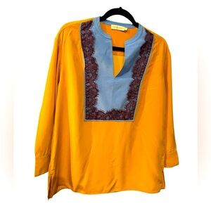 Tory Burch lace silk tunic size 0